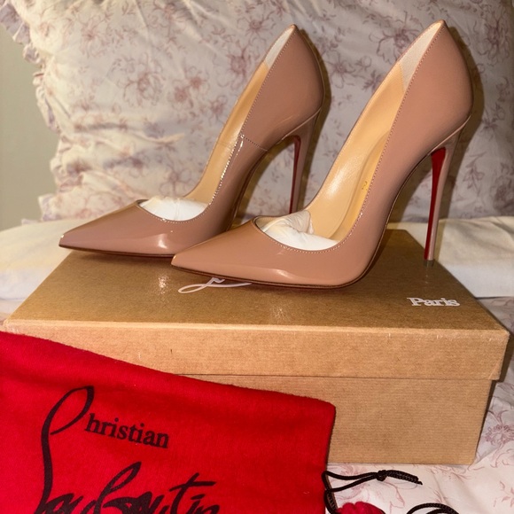 Christian Louboutin Beige Stiletto Heels - Picture 1 of 6
